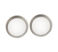 VICASKY 1 lot de 2 couvercles à échelons pour bocaux de conserve, de qualité alimentaire, pour les haricots Alfalfa et pour filtrer les liquides