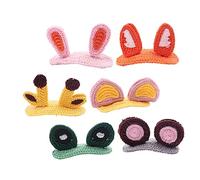 VICASKY 1 lot de barrettes à cheveux animales pour tricot avec lapin, girafe, escargot et accessoires pour cheveux pour coiffures et séances photo