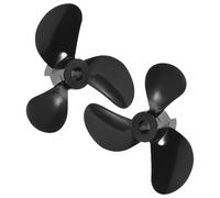 VICASKY 1 paire d'hélices à trois lames gonflables modifiées pour bébé - Hélice pour enfant - Hélice de kayak - Sculpture préférée - Démêleur - Bateaux noirs
