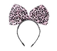 VICASKY 1 Pièce arc bandeau Halloween bandes coiffe de fête bandeaux à pour femmes bandeau cosplay cerceau de cheveux bowknot décoration de de fête coiffe léopard en tissu rouge