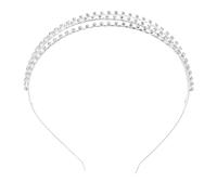 VICASKY 1 Pièce Bandeau à Trois Couches Accessoire de Mariage Élégant et Brillant pour et Événements Spéciaux