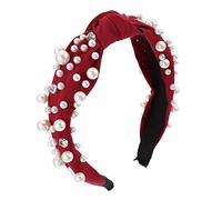 VICASKY 1 Pièce Bandeau Chic Perles Nœud Accessoire de Vintage Élégant pour Mariage et Décoration