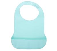 VICASKY 1 pièce Bavoir Silicone Imperméable pour Adultes Bavoir Ajustable pour Personnes Âgées Protection Taches Alimentaires Confortable et Vert