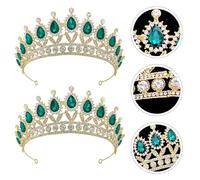 VICASKY 1 Pièce Couronne avec Diadème pour Mariage et Événements Accessoire Délicat et Distinctif Vert