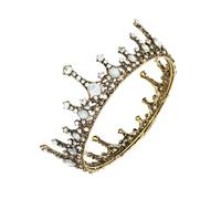 VICASKY 1 Pièce couronne baroque oracle coiffure couronnes pour adultes mariage de mariée couronne princesse couronne de princesse Couronne de femmes couronne chic alliage Beige