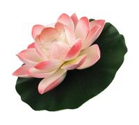 VICASKY 1 Pièce Lampe Flottante Lotus Étanche pour Décoration de Jardin Éclairage de Piscine et Étang Idée Romantique et Naturelle