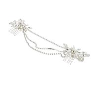 VICASKY 1 Pièce Peigne de Mariée Chic Chaîne de Rhinestones Accessoire de Cheveux Élégant pour Mariages et