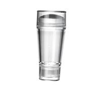 VICASKY 1 Pièce Tampon à Ongles Silicone Transparent à Double Tête Outil de Nail Art S pour Créations Décorations de Vernis