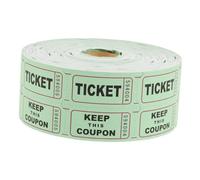VICASKY 1 Rouleau Billets de Tombola Verts Tickets pour Événements Jeux de Loterie Prix et Activités de Classe Design et Utilisation