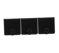 VICASKY 1 sac pour pics de guitare, ukulélé, sac à médiators pour guitare acoustique, basse, sac de rangement portable pour médiators de guitare en cuir noir, Noir x 3 pièces, Moderne