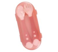VICASKY 1 set de 2 pièces de complément alimentaire et cuillère, couverts de service, cuillère, cuillère pour enfant, cuillère à nourrir, vaisselle pour tout-petits, vaisselle pour bébé, rouge