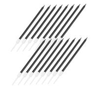 VICASKY 10 Boîtes Lot de Bougies Noires Fines Longues Forme de Crayon Décoration Gâteau Mariage Anniversaire Bougies Rétro Stables pour Fêtes