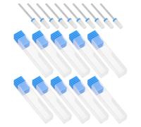 VICASKY 10 Embouts de Ponçage pour Ongles en Céramique Foret Rond M Petite Taille Ensemble de 10 Pièces pour Manucure et Pédicure Outil de Lissage et Polissage des Ongles Naturels