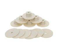 VICASKY 10 Ensembles D’écrous et Rondelles M6 pour Perchoirs à Oiseaux, Kit de Fixation Blanc pour Cages à Perroquets, Accessoires Solide pour Jeux Suspendus et Plateformes,