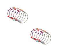 VICASKY 10 Pièces Bandeau LED Fleur Lumineuse Couronne Cheveux pour Fête Anniversaire Halloween Accessoires Performants