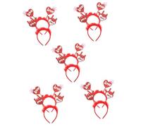 VICASKY 10 Pièces Bandeau Tête Forme Cœur Flexible Accessoire Cheveux Rigide et Confortable Fête Saint Valentin et Nouvel An Maintien Sûr sans Glisser Style Lumineux et Délicat