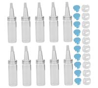VICASKY 10 Pièces Biberons Hamster Transparent Nourrisseur Portable pour Petits Animaux Flacons Alimentation Réutilisables pour Hamsters Écureuils et Nouveaux Propriétaires