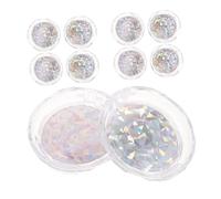 VICASKY 10 Pièces Boîte de Rangement pour Cils Organisateur Rond Plastique Transparent Boîte de Stockage Vide pour Faux Cils Étui Compact et Élégant pour Maquillage et Usage Professionnel