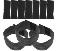 VICASKY 10 Pièces Brassard de Deuil Élastique Noir Bande Funéraire Respect pour Funérailles Police Armband Polyvalent pour Football et Sport Ajustable