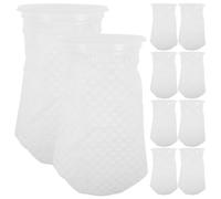 VICASKY 10 Pièces Chaussettes Filtrantes Aquarium Nid Abeille Sacs Maille Fine pour Eau Douce et Salée Sacs de Polissage pour Cuve et Sump
