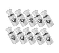 VICASKY 10 Pièces Clips de Fixation pour Brochettes Barbecue Métal Anneaux Ouverts Antidérapants pour Maintien Sécurisé des Aliments Accessoires et Durables pour Grillades Extérieur