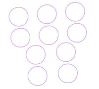 VICASKY 10 Pièces élastique en silicone (noir) elastic jetons de bingo noir bandeau cheveux gommeux extensible de gelée