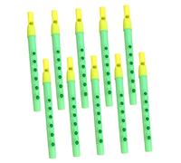 VICASKY 10 Pièces Enfant Jouet pour Flûte à Bec Soprano Jouet Éducatif Clarinette Jouets Éducatifs pour Tout-Petits Flûte Élève Débutant Jouet Flûte Chine De Bébé des Sports Plastique