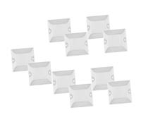 VICASKY 10 Pièces Feux de Route de Plein air réfléchissant marqueurs de Route réfléchis Aluminium Urgence marqueur de Trottoir réflecteurs Routiers réflecteurs de Plastique Blanche