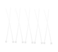 VICASKY 10 Pièces Hampe Drapeau Voiture Plastique avec Clip Amovible Support Drapeau Fenêtre Aux Intempéries pour Drapeaux de Sécurité Équipe et Nation