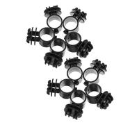 VICASKY 10 pièces Isolateurs de Clôture Électrique Noir Accessoires Agricoles pour Espacement Uniforme des Fils Support Stable et Haute Tension Insulateurs pour Poteaux DIY