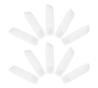 VICASKY 10 Pièces Lot de 10 Tubes de Dentifrice Rechargeables 30 Ml en Plastique Souple Transparent, Flacons de Voyage à Presser avec Bouchon à Clapet, Adaptés pour Crème, Lotion et Soins