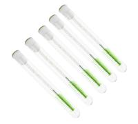 VICASKY 10 Pièces Lot de Brosses à Cils Transparentes avec Tube Applicateur Mascara sans Trace Peigne Sourcils Femme pour Rehaussement et Maquillage Précis