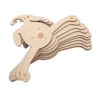 VICASKY 10 Pièces Lot de Cintres Bois pour Vêtements Animaux Petits Porte-Manteaux Mignons pour Chat et Chien Supports Compacts pour Organiser Les Habits et Accessoires de Vos Compagnons