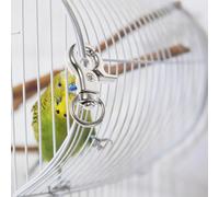 VICASKY 10 pièces Lot de Verrous Acier Inoxydable pour Porte de Cage Doiseaux Clips de Sécurité Métalliques Durables pour Cage à Perroquets Serrure Antifuite pour Oiseaux Dintérieur