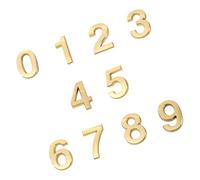 VICASKY 10 Pièces Numéro de Porte en Abs, Plaque D'adresse Décorative | Usage Intérieur, Lecture Claire et Pose Simple, Style Moderne, pour Pièces et Codage de Chiffres