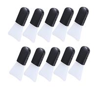 VICASKY 10 Pièces Pinceaux Silicone pour Masque Lot de Applicateurs Pratiques pour Soins Visage Outils Cosmétique Réutilisables et Confortables Noir