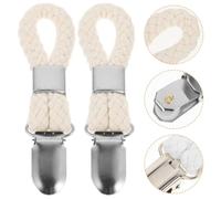 VICASKY 10 Pièces Pinces à Serviettes Suspendues Coton avec Corde Résistante Support Cuisine Pratique pour Torchons et Maniques Antirouille pour Salle de Bain et Balcon