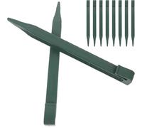 VICASKY 10 pièces Piquets de Jardin Piquets de Bordure Paysagère Étanches pour Fixation de Tissus et Paillage pour Aménagement Extérieur