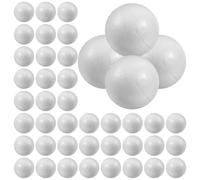 VICASKY 100 Boules de Polystyrène de 3 Cm, Petites Et Grandes, Blanches, Rondes, pour Décorations de Noël Et Loisirs Créatifs.