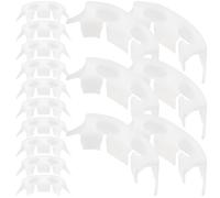 VICASKY 100 Clips de Support pour Plantes en Plastique Blanc, Attache Tomates pour Jardinage, Améliore la Circulation d'air et Favorise la Croissance des Plants