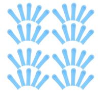 VICASKY 100 Embouts en Silicone Souple pour Cuillère Auriculaire Manchons Remplaçables Universels Bleus Accessoires Confortables pour Extraction du Cérumen Réutilisables et Compatibles