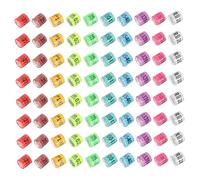 VICASKY 100 pièces Anneaux Aluminium Colorés pour Identification Pigeons et Oiseaux Bagues Légères Durables pour Volaille Marquage Races et Sexes Accessoires Pigeons et Perroquets