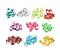VICASKY 100 pièces Anneaux de Jambe pour Pigeons Durables Identification Multi-espèces pour Volaille et Oiseaux Couleur Aléatoire Couleur Aléatoire