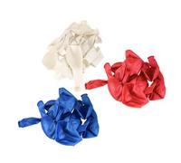 VICASKY 100 pièces Ballons Géants Ronds Latex Mix Rouge Blanc Bleu Fête Anniversaire Mariage Noël Sans Odeur