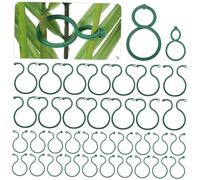VICASKY 100 pièces Clips de Fixation pour Plantes de Jardin Plastique Supports Robustes pour Tiges Clips -vignes pour Tomates Fleurs et Légumes Faciles à Utiliser et Réutilisables