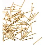 VICASKY 100 Pièces Clous à Tête Ronde Antique en Laiton 1,2x15mm pour