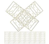 VICASKY 100 Pièces Crochets d'arbre de Noël en Plastique Doré Forme S, Faciles à Installer, Décoratifs et Pratiques pour Suspendre Ornements et Décorer Maison et Espaces Festifs