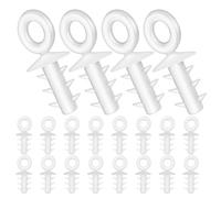 VICASKY 100 Pièces Embouts de Noël Transparents pour Boules en Mousse, | Installation Facile, Protège la Partie Supérieure des Ornements, Usage Maison et Entreprise, Lot Décoratif Discret