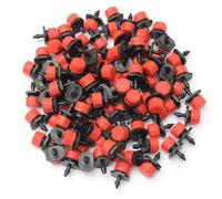 VICASKY 100 pièces Goutteurs Arrosage Réglables pour Irrigation Micro Aspersion avec Tige Débit Ajustable Compatibles Tubes Pulvérisation ou Goutte à Goutte Adaptable