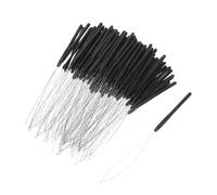 VICASKY 100 Pièces Hair Extension Loop Needle Threader With Plastic Handle Ergonomic Pulling Hook Device For Beads And Extensions